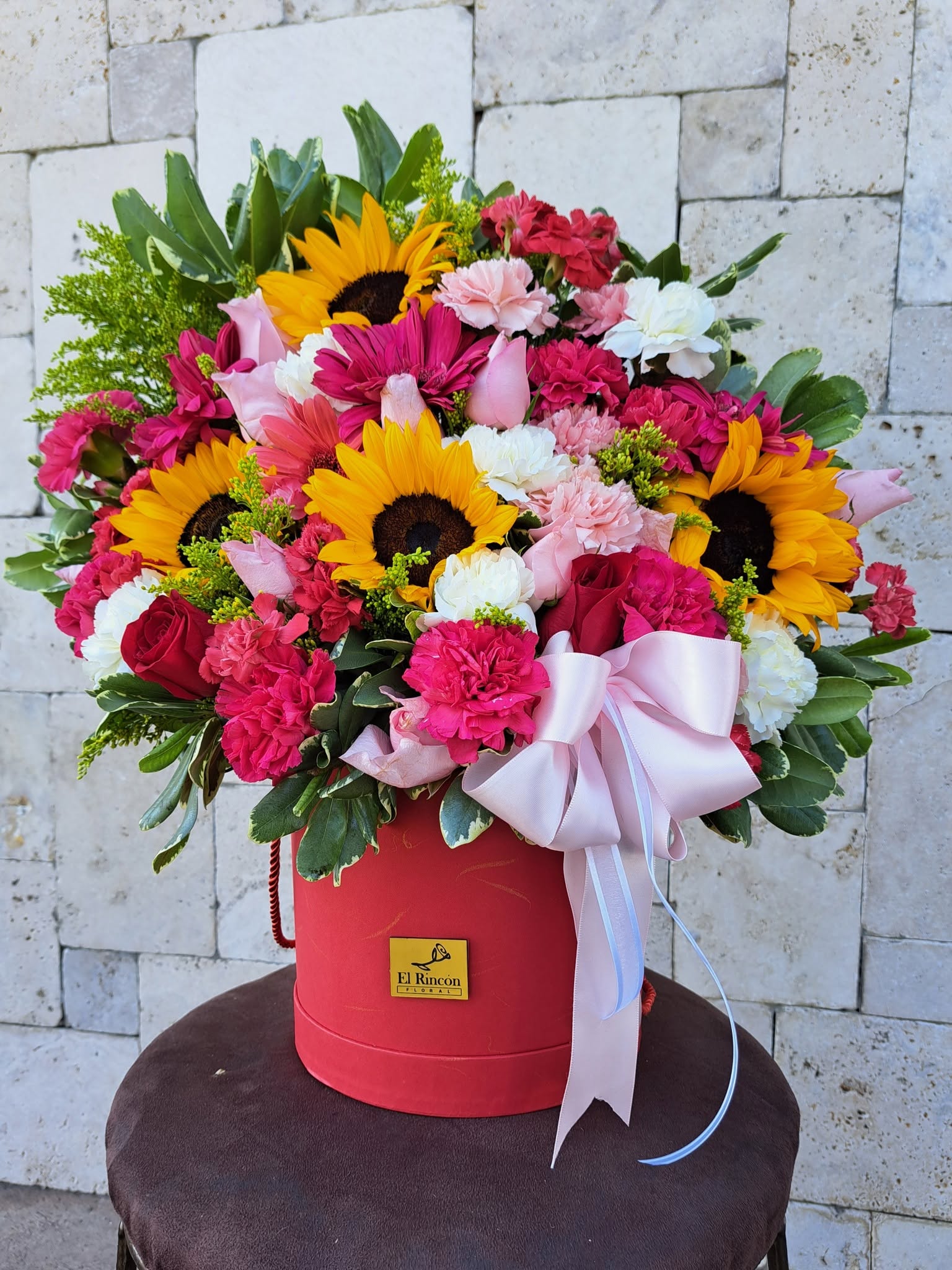 Caja floral box flowers de lujo
